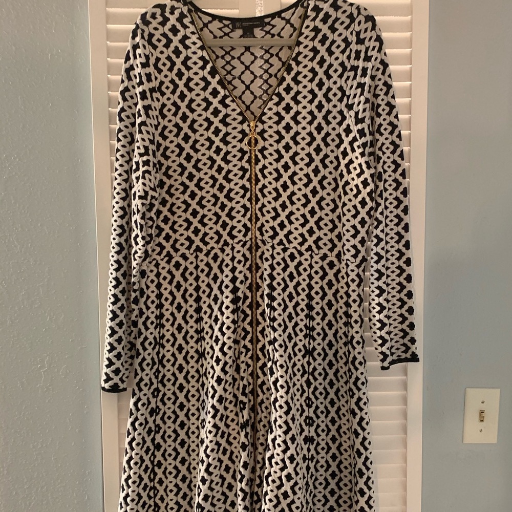 Barely worn! INC zip up sweater dress